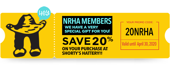 20 off NRHA Hat man coupon